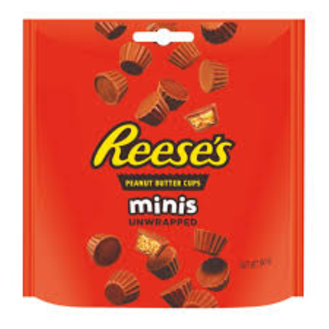 REESES MINIS UNWRAPPED PEANUT BUTTER CUPS 90G